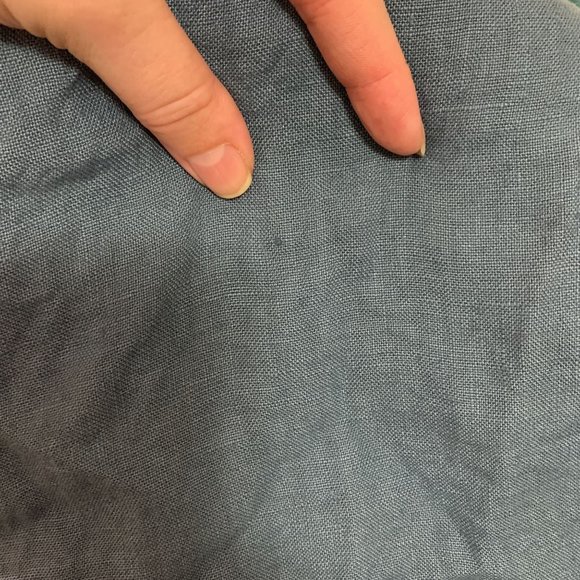 Puro Lino Italy blue open linen duster cardigan - Picture 8 of 8